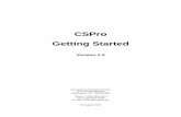 CSPro GettingStarted - USAID