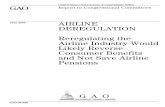 GAO-06-630 Airline Deregulation: Reregulating the Airline Industry