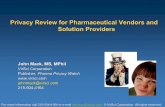 Privacy Review for Pharma Vendors