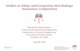Studies on Alloys and Composites that Undergo Anomalous Codeposition