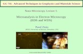 Microanalysis in Electron Microscopy (EDS and WDS)