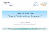 How to improve Clinical Trials in Rare Diseases?
