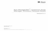 Sun StorageTek Common Array Manager Software 6.4.1 Release Notes