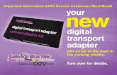 Important Information CATV Service Customers Must Read! new