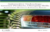 Automotive Technology: Greener Products, Changing Skills