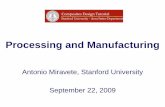 Processing and Manufacturing - Department of Aerospace Engineering