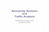Anonymity Systems and Traffic Analysis