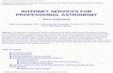 Internet Services for Professional Astronomy - H. Andernach
