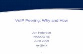 VoIP Peering: Why and How - NANOG