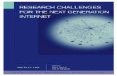 RESEARCH CHALLENGES FOR THE NEXT GENERATION INTERNET - NITRD