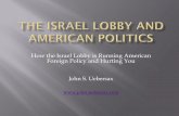How the Israel Lobby is Running American Foreign Policy and
