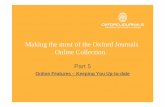 Making the most of the Oxford Journals Online Collection