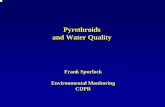 Pyrethroids and Water Quality