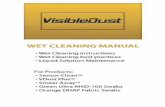WET CLEANING MANUAL - Sensor cleaning system for digital camera