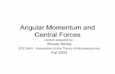 Angular Momentum and Central Forces - Georgia Institute of Technology