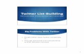 Twitter List-Building