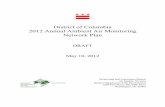 District of Columbia 2012 Annual Ambient Air Monitoring Network Plan