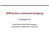 Diffraction contrast imaging -   - Simulation, Education