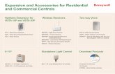 Expansion and Accessories for Residential and Commercial Controls