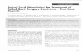 Spinal Cord Stimulation for Treatment of Failed Back Surgery