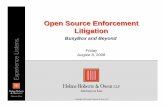 Open Source Enforcement Litigation