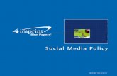 Social Media Policy - 4imprint Promotional Products Blog