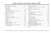 2004 Pontiac Vibe Owner Manual M -