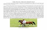 THE ROYAL WELSH SHOW 2013 Congrats - South Western Association of