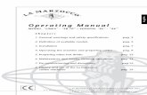 Operating Manual - La Marzocco USA