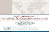 Tight Oil Resources: Possibilities, Challenges, Policy Implications