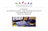 PREP ASSISTIVE TECHNOLOGY HANDBOOK 2012-2013