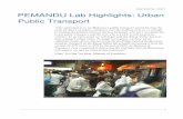 CONFIDENTIAL DRAFT PEMANDU Lab Highlights: Urban Public Transport