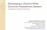Developing a District Wide Common Assessment System