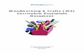 Woodworking & Crafts (J04) Curriculum Essentials Document