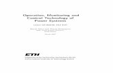 Operation, Monitoring and Control Technology of Power Systems