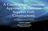 A Construction Grammar Approach To German Support Verb