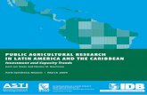 PUBLIC AGRICULTURAL RESEARCH IN LATIN AMERICA AND THE CARIBBEAN