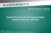 Interface of Kaspersky Anti-Virus 2012
