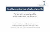 Automatic wheel profile measurement equipment