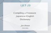 Compiling a Freeware Japanese-English Dictionary