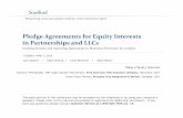 Pledge Agreements for Equity Interests and LLCs