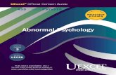 UExcel Abnormal Psychology Official Content Guide