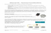 Ethernet I/O â€“ Technical Considerations