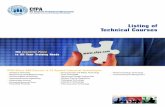 Listing of Technical Courses - Accredited Technical Training