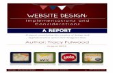 Web design report - Tracy Fulwood