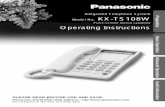 Integrated Telephone System KX-TS108W