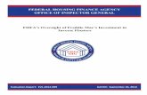 FEDERAL HOUSING FINANCE AGENCY OFFICE OF INSPECTOR GENERAL
