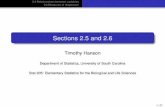 2.5 Relationships between variables 2.6 Measures of dispersion