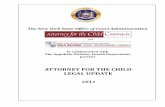 ATTORNEY FOR THE CHILD LEGAL UPDATE -   - New York
