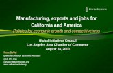 Manufacturing, exports and jobs for California and America